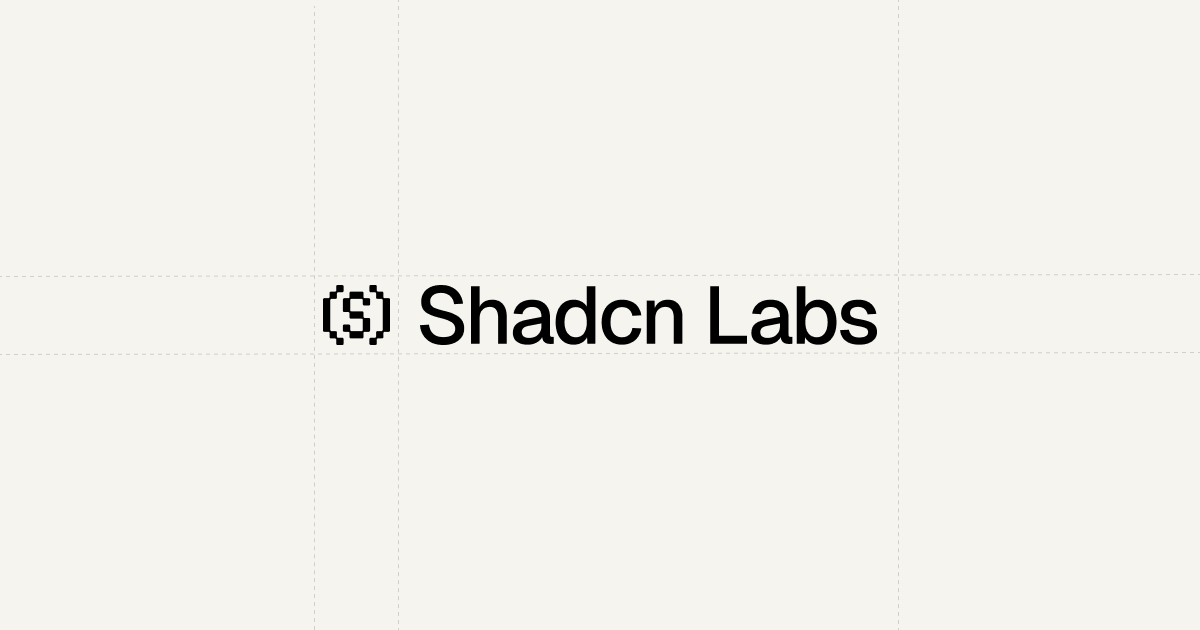 Shadcn Labs — Open-source shadcn/ui component registries and tools for React — termcn, agentcn,…